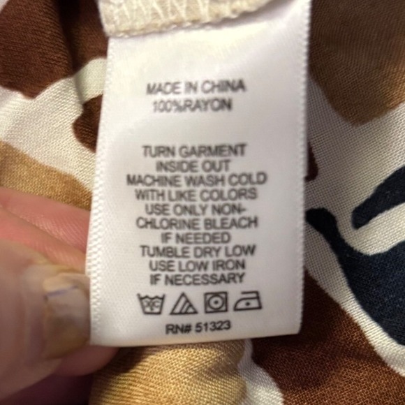 CeCe Wide Leg Lounge Pants Shell Print‎ Drawstring Waist Casual Comfy Large NWT - Picture 7 of 11